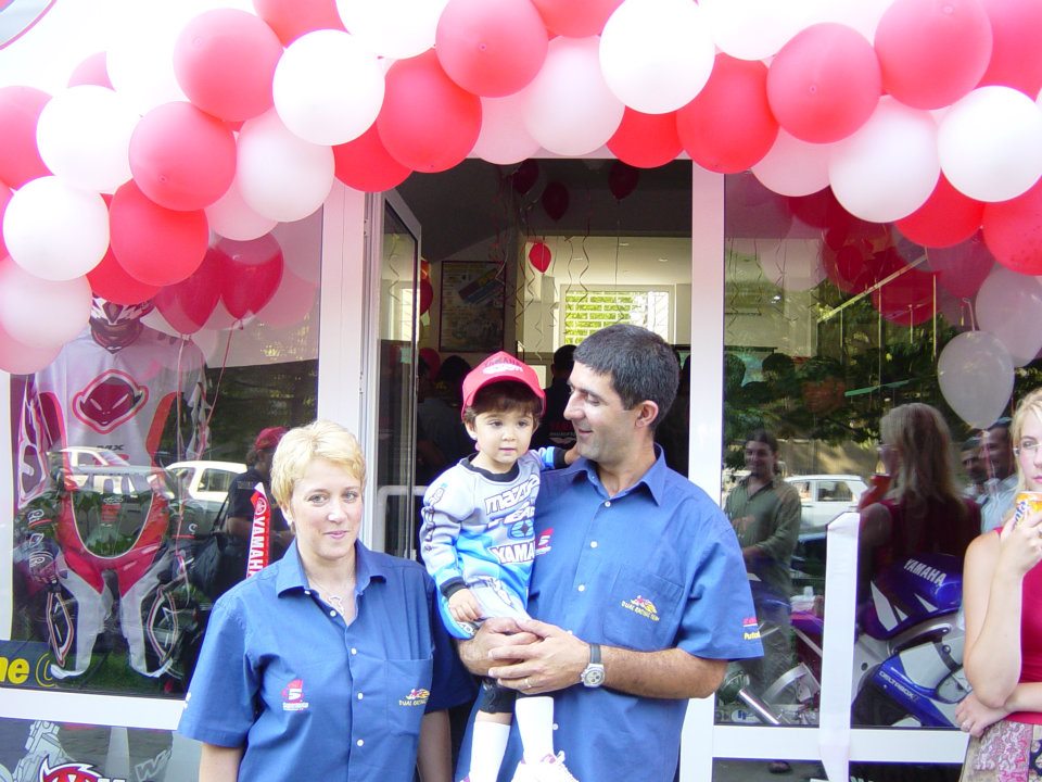Dana Popescu, deschiderea show-room Yamaha, 2003