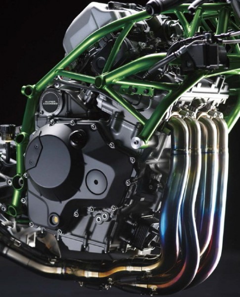 Kawasaki H2R motor