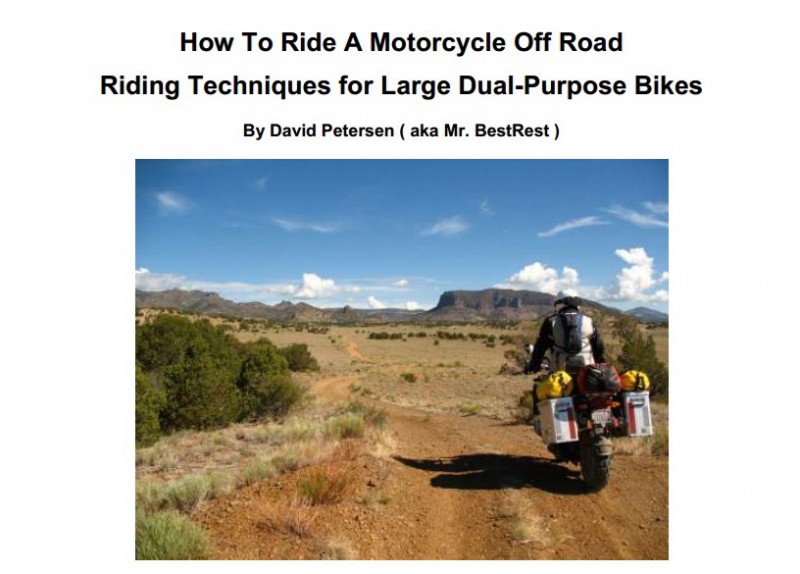 Off Road riding